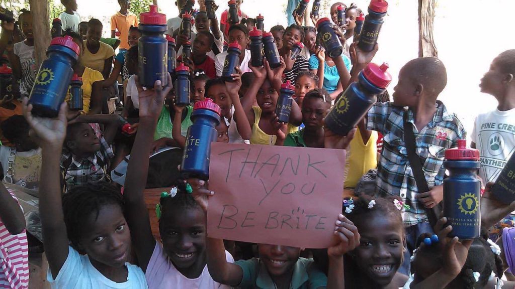 Kids in Haiti saying thank you